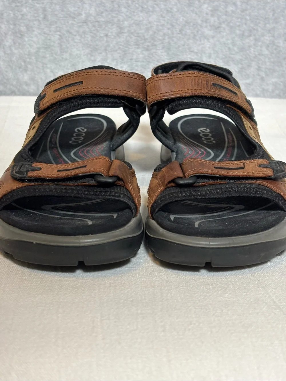 ECCO Offroad Yucatan Sport Leather Sandal-Bison/Mineral/Black-Women Size 40/US 9